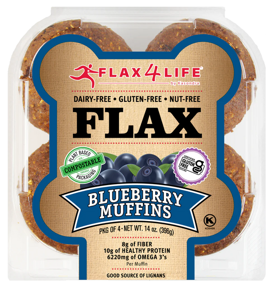 Flax 4 Life Flax Muffins - Wild Blueberry