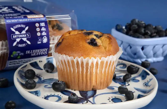 Antonina's Gluten Free Blueberry Muffins