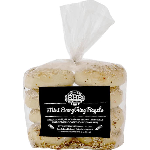 Seattle Bagel Mini Everything Bagels - 8 Pk