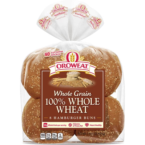 Oroweat 100%wh Wheat Hamburger Buns