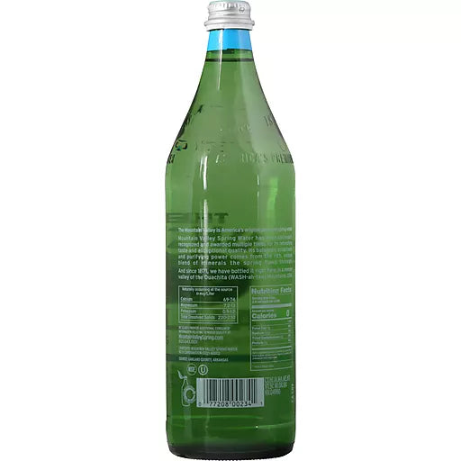 Mountain Valley Premium Sparkling Water - Glass | 1 ltr