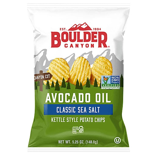 Boulder Canyon Avocado Sea Salt Canyon Cut Chips